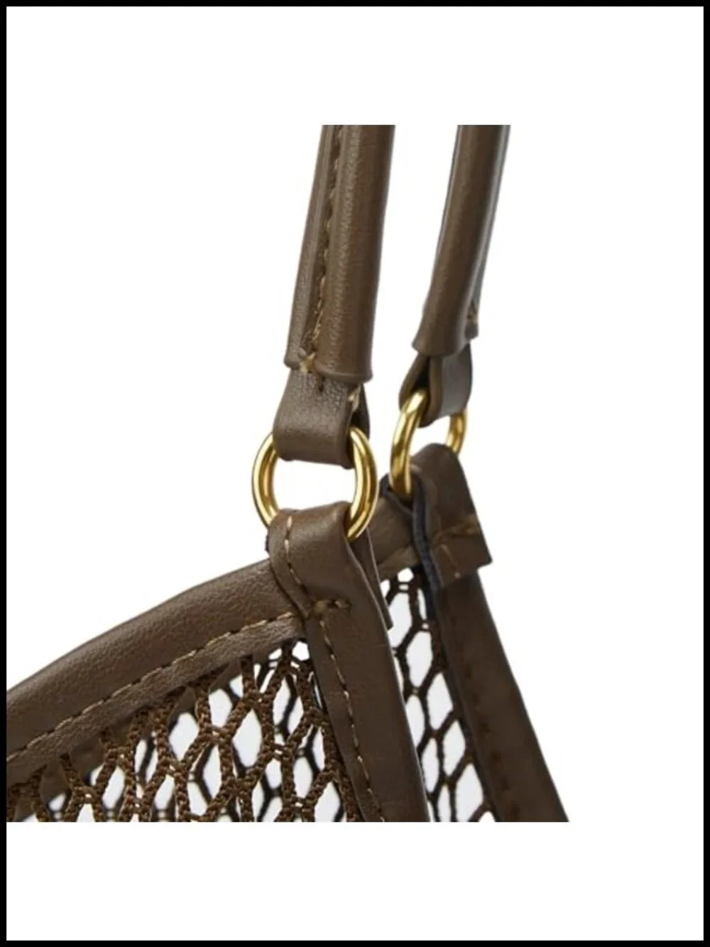 Large Mesh Hobo Bag for Women with Inner Pouch, Magnetic Closure, Lightweight